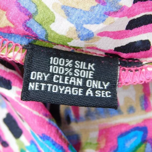 Tolani Boho Print Silk Shorts | Colorful | Medallion | Elastic Waist | EUC | Lrg - Picture 8 of 9